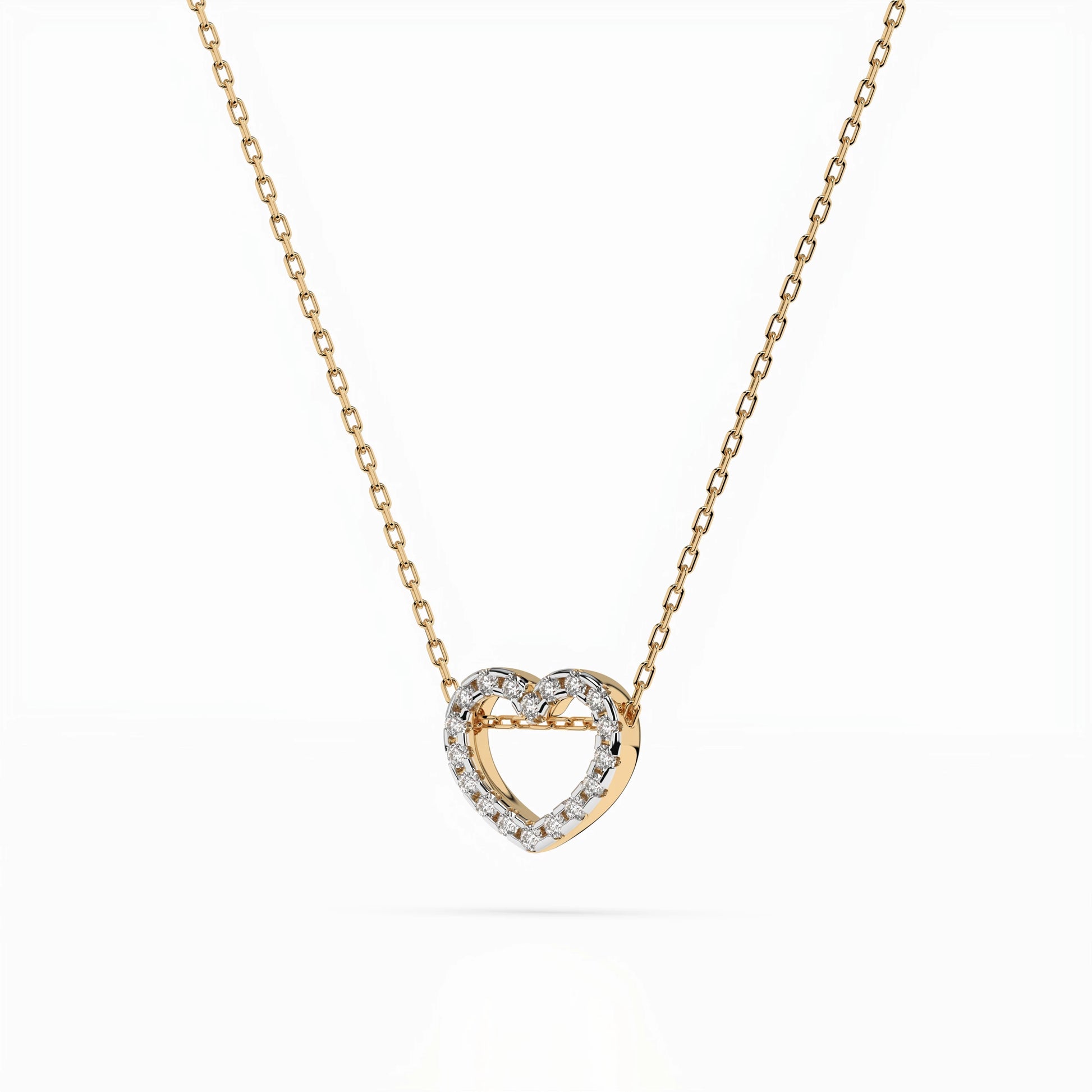 Minimalismus-Halskette (Rund), 0.09 ct — 104-10051