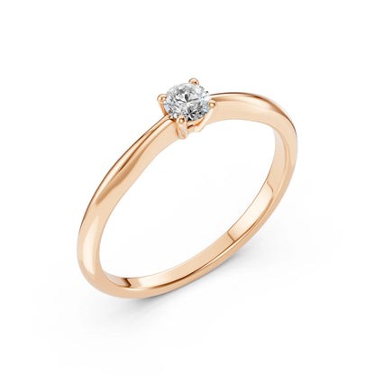 Solitär-Ring (Rund), 0.2 ct — 101-10021(3.7)