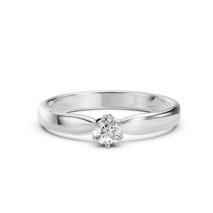 Solitär-Ring (Rund), 0.15 ct — 101-10040(3.4)