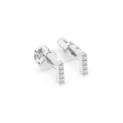 Minimalismus-Ohrringe (Rund), 0.08 ct — 102-10069