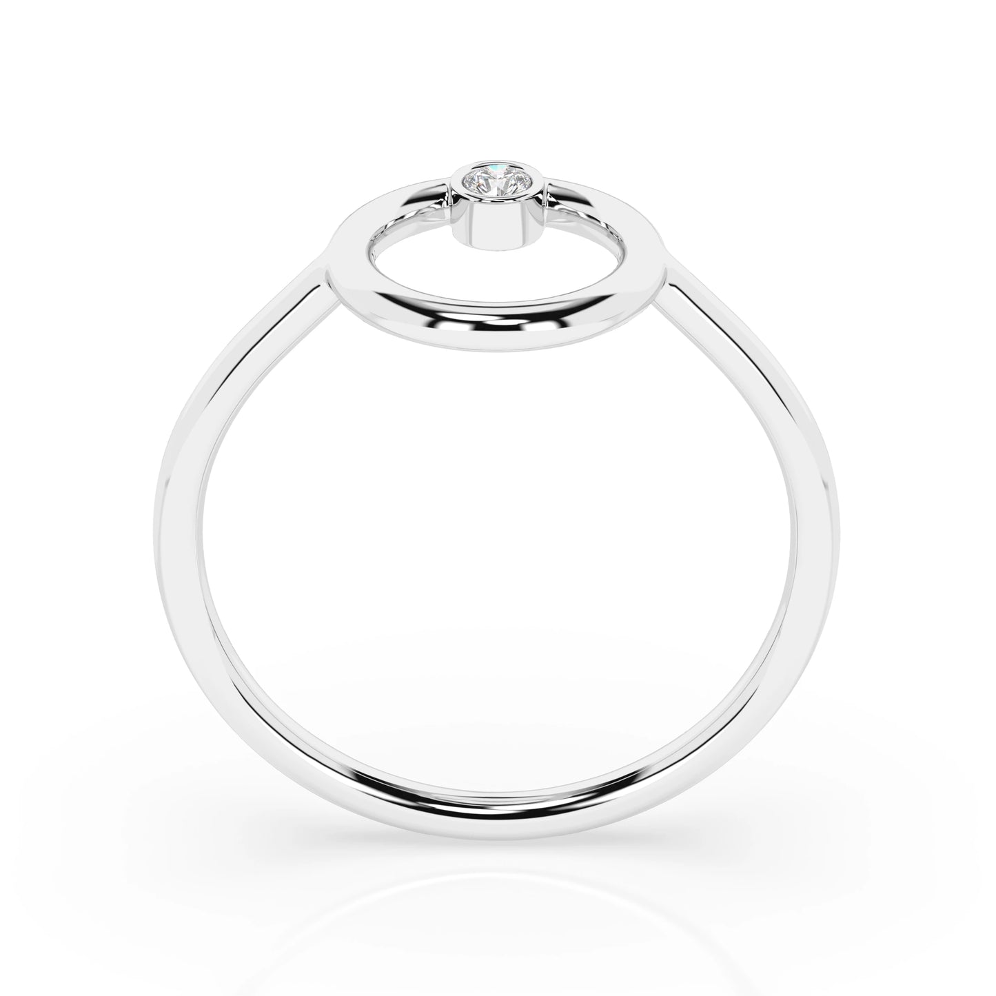 Minimalismus-Ring (Rund), 0.03 ct — 101-10170