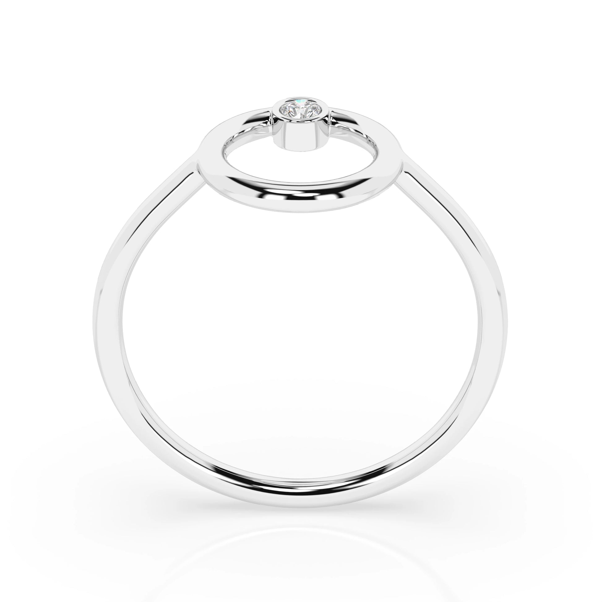 Minimalismus-Ring (Rund), 0.03 ct — 101-10170