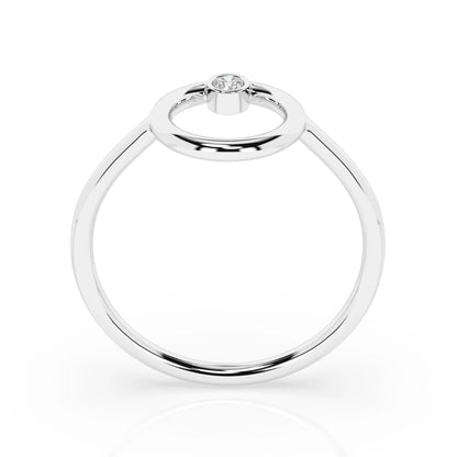 Minimalismus-Ring (Rund), 0.03 ct — 101-10170