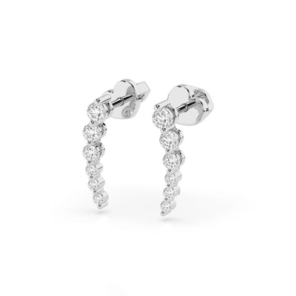 Eternity-Ohrringe (Rund), 0.09 ct — 102-10030