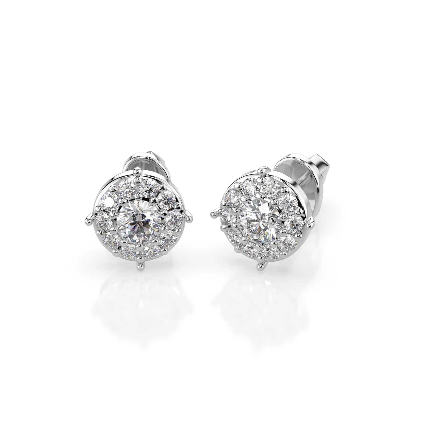 Solitär-Eternity-Ohrringe (Rund), 0.2 ct — 102-10017(3.0)