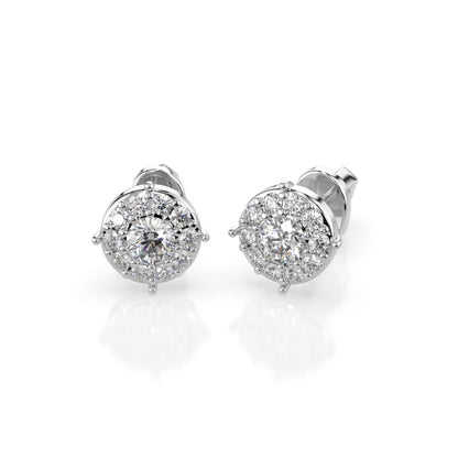 Solitär-Eternity-Ohrringe (Rund), 0.2 ct — 102-10017(3.0)