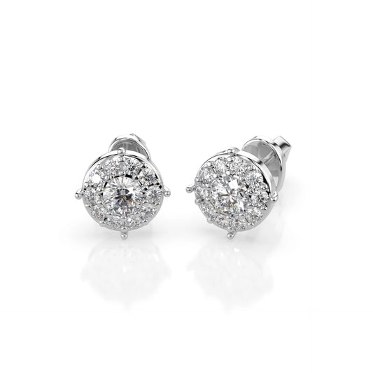 Solitär-Eternity-Ohrringe (Rund), 0.2 ct — 102-10017(3.0)