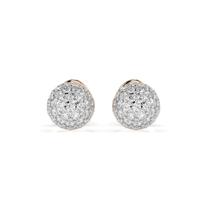 Illusion-Ohrringe (Rund), 0.32 ct — 102-10090/1