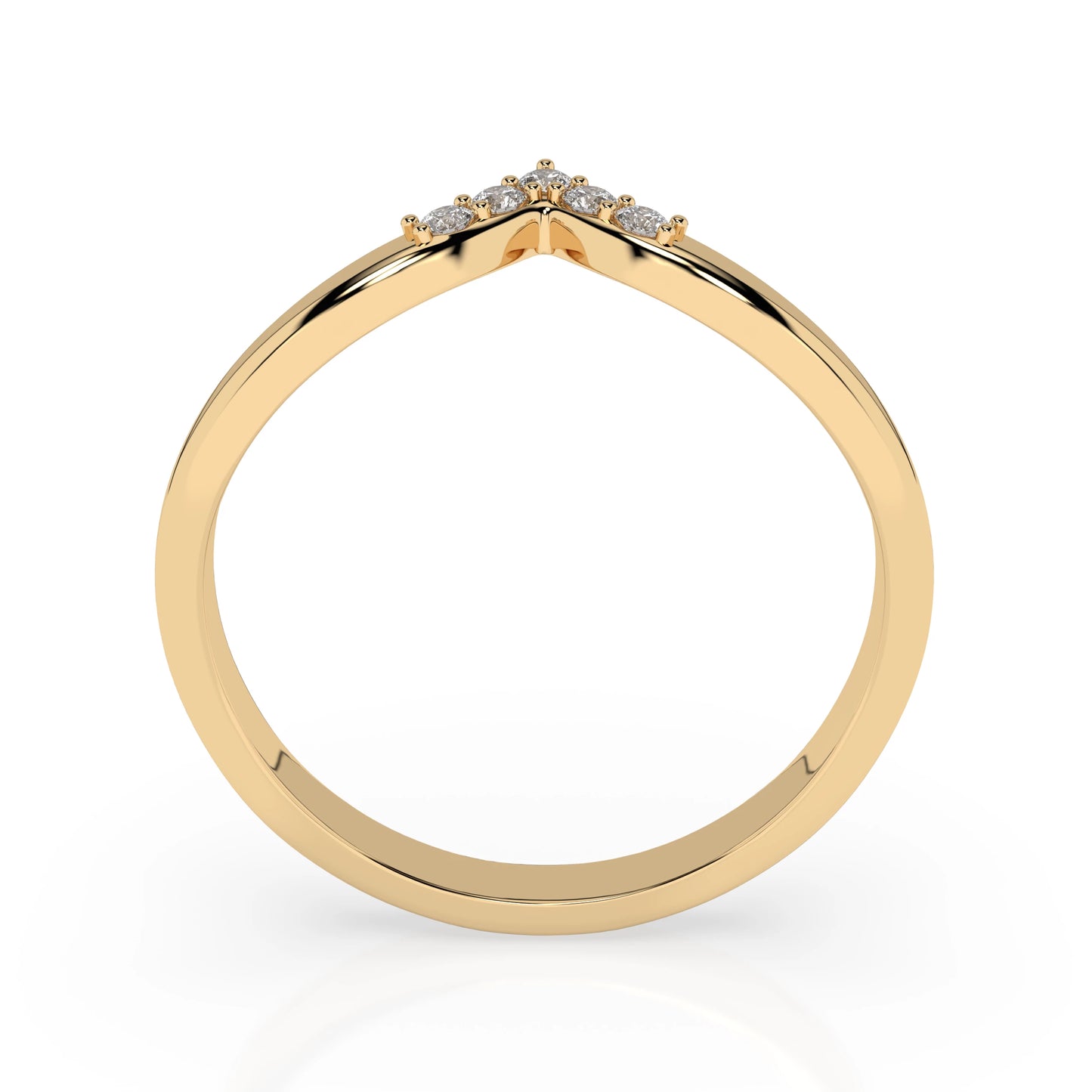 Minimalismus-Ring (Rund), 0.05 ct — 101-10161/2