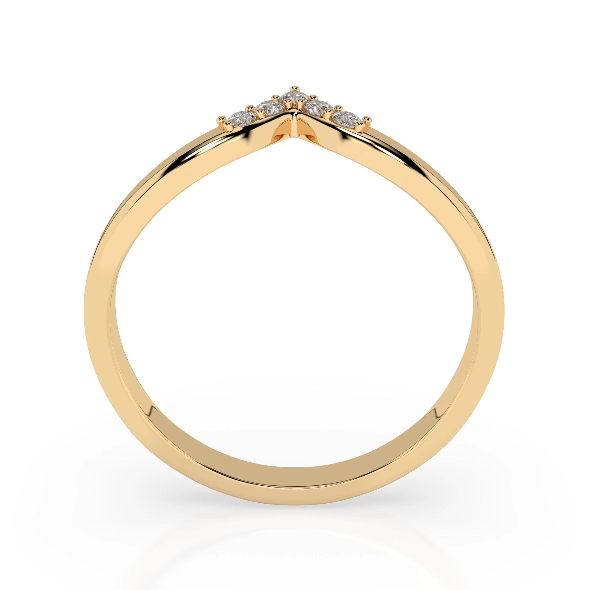 Minimalismus-Ring (Rund), 0.05 ct — 101-10161/2