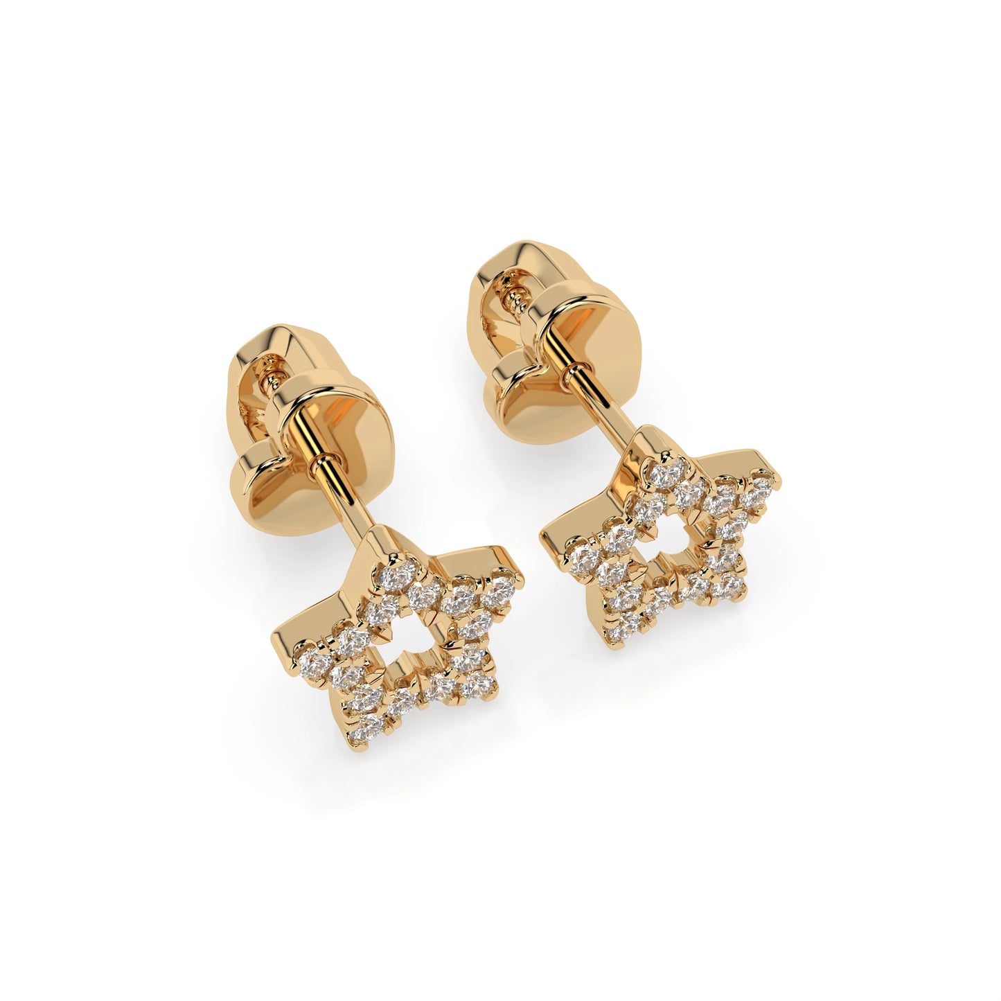 Minimalismus-Ohrringe (Rund), 0.18 ct — 102-10054