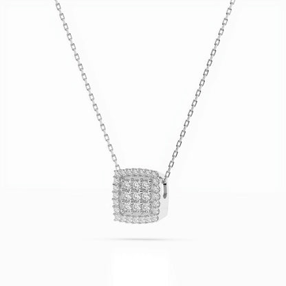 Illusion-Halskette (Rund), 0.12 ct — 104-10035