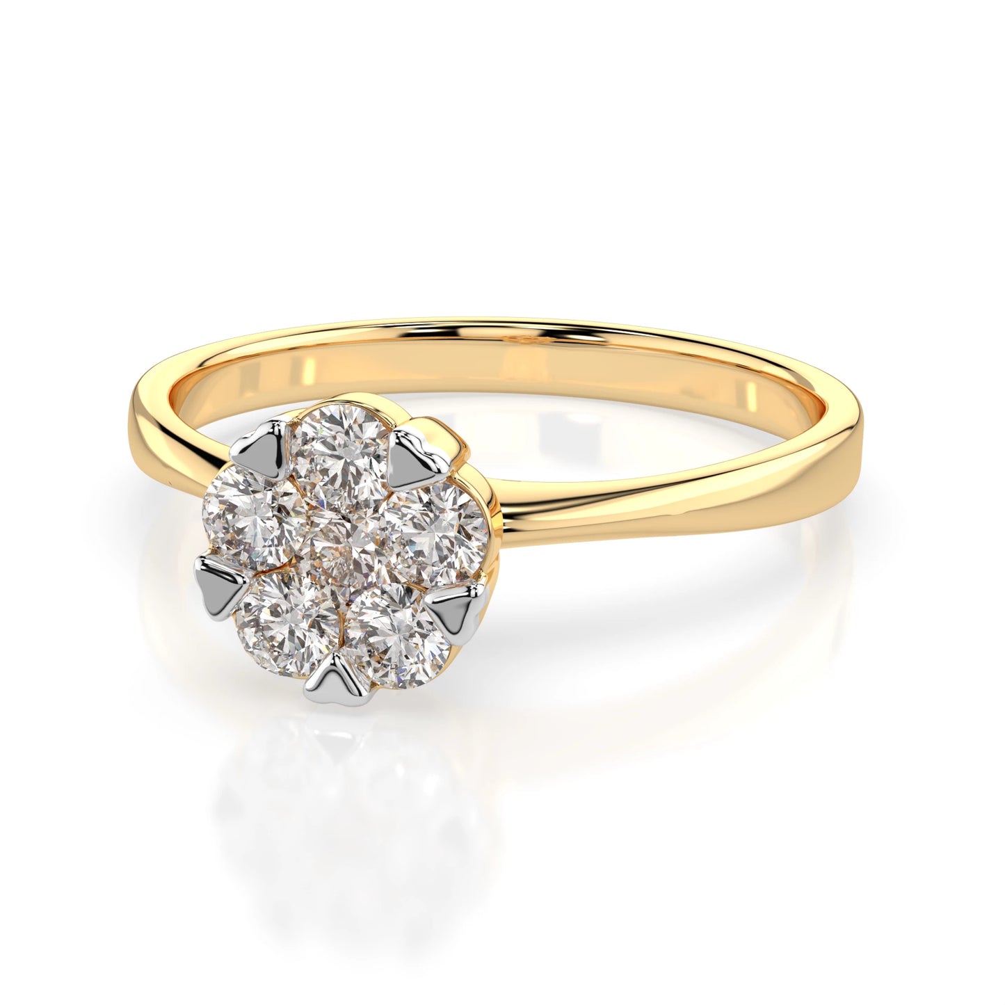 Illusion-Ring (Rund), 0.1 ct — 101-10015/1(3.0)