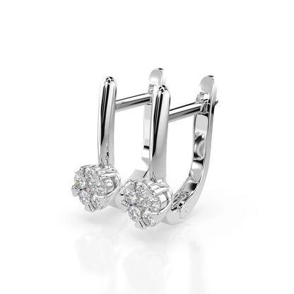 Illusion-Ohrringe (Rund), 0.06 ct — 102-10015/1(2.0)
