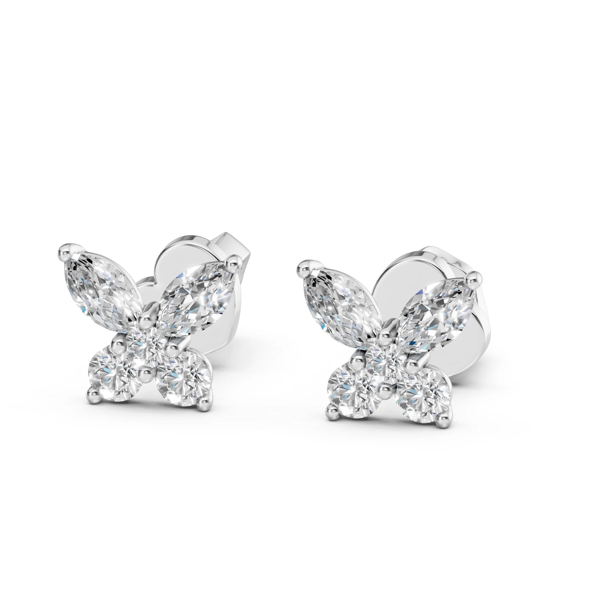 Illusion-Ohrringe (Marquise), 0.4 ct — 102-10192