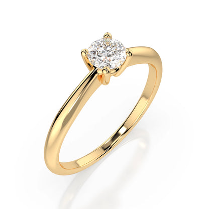 Solitär-Ring (Rund), 0.3 ct — 101-10021(4.2)
