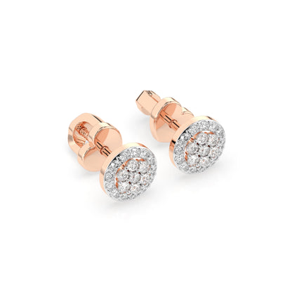 Illusion-Ohrringe (Rund), 0.16 ct — 102-10072