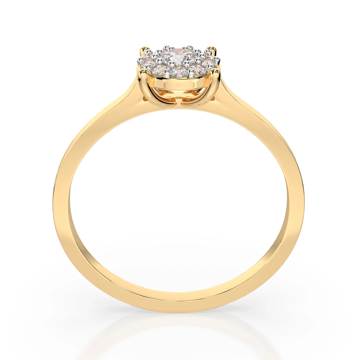 Solitär-Eternity-Ring (Rund), 0.06 ct — 101-10017/1(2.5)