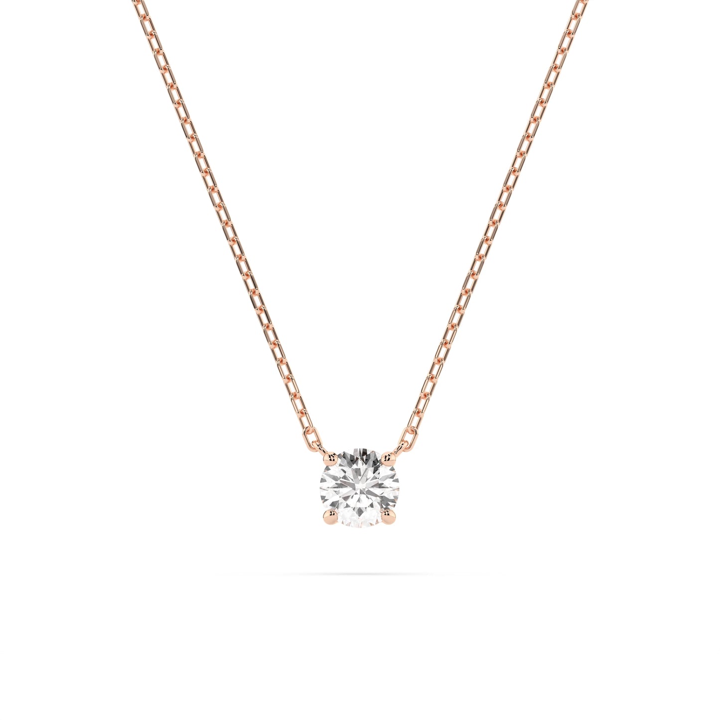 Solitär-Halskette (Rund), 0.15 ct — 104-10040(3.4)