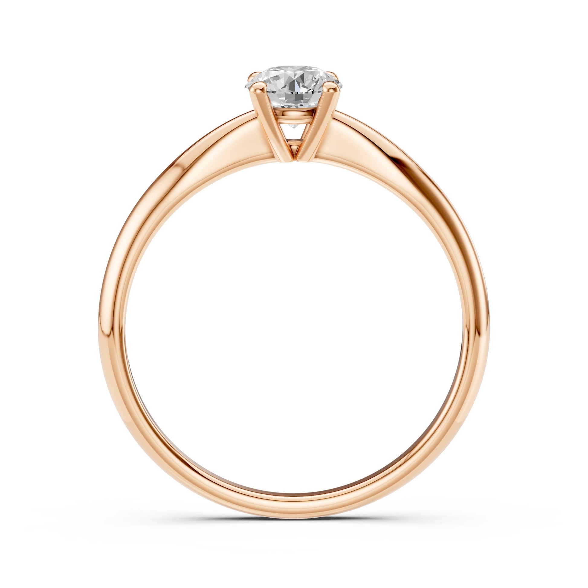Solitär-Ring (Rund), 0.4 ct — 101-10021(4.7)