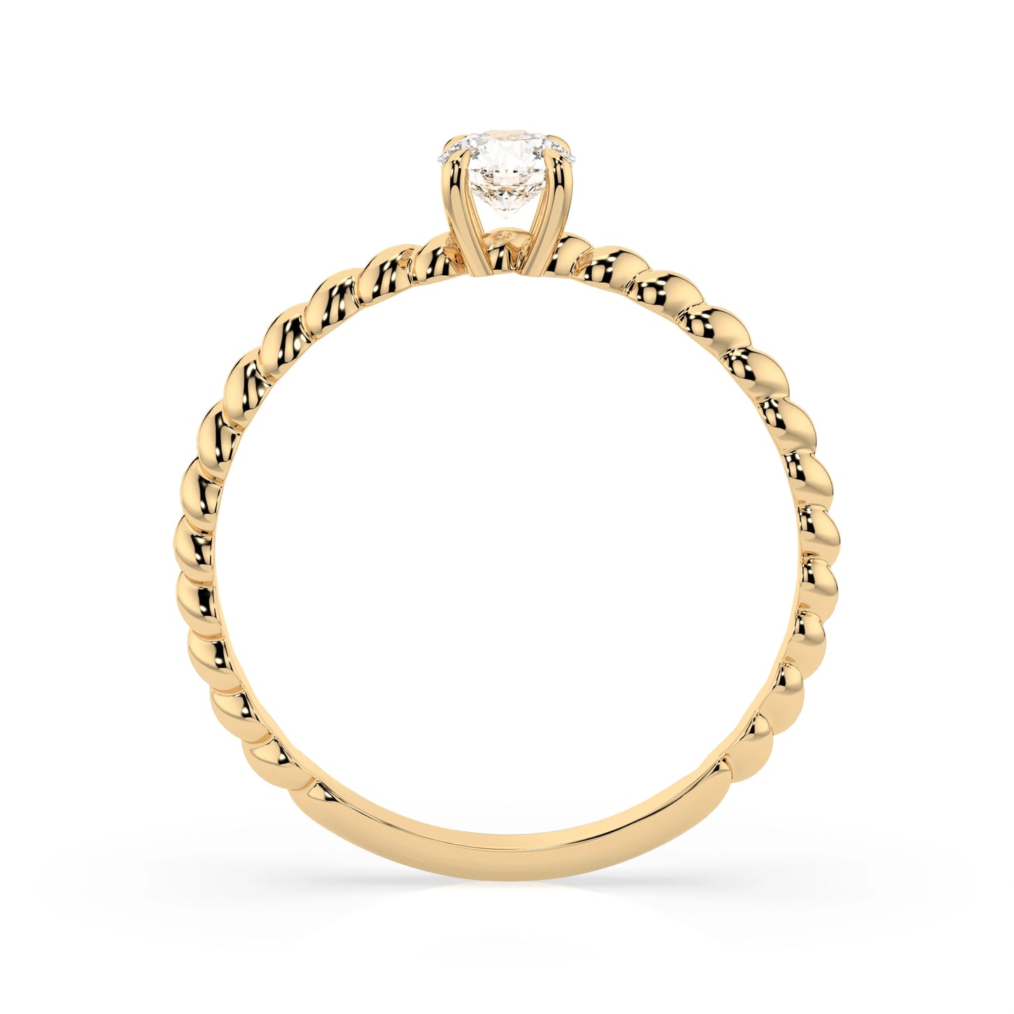 Solitär-Ring (Rund), 0.3 ct — 101-10038(4.2)