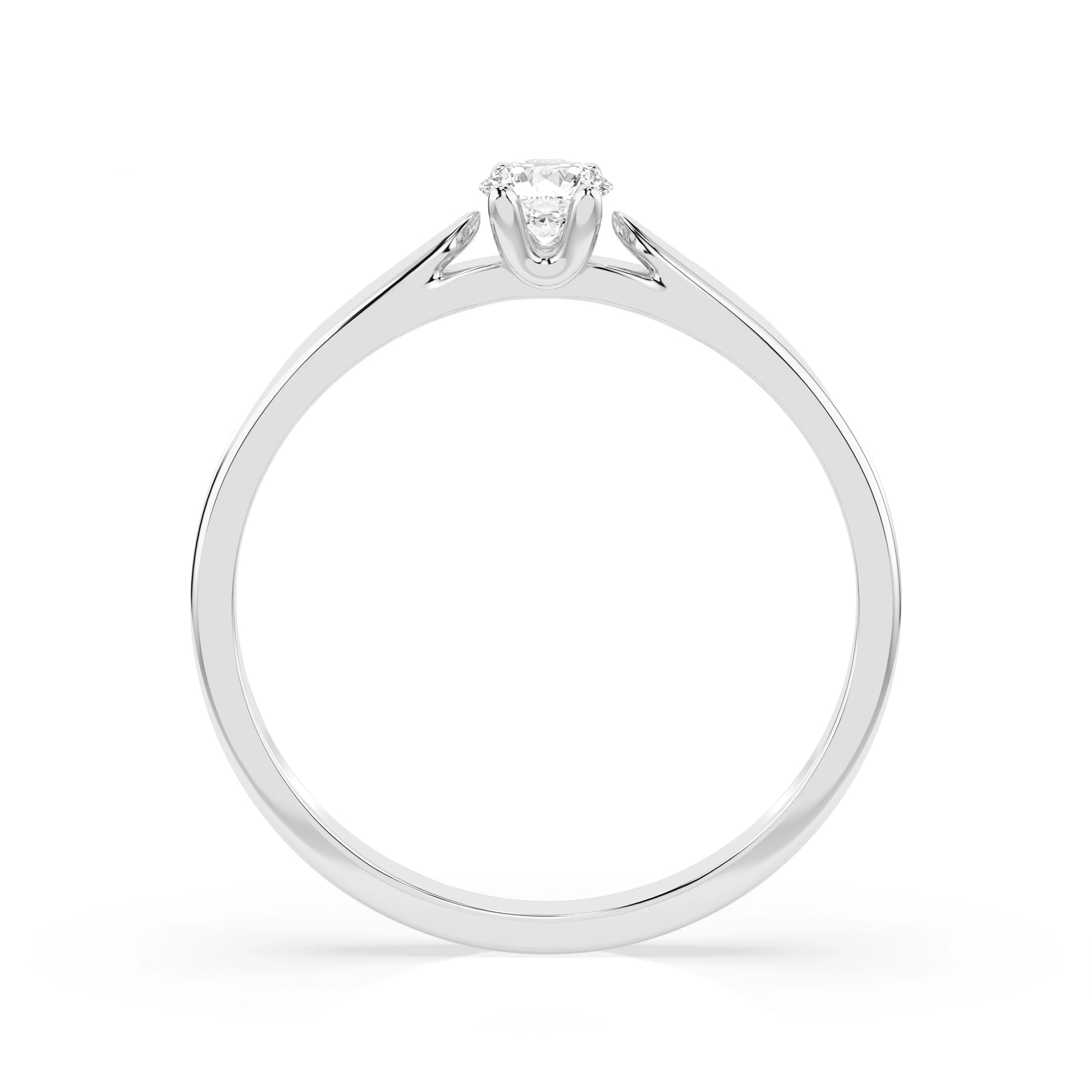 Solitär-Ring (Rund), 0.15 ct — 101-10046(3.4)