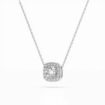 Solitär-Eternity-Halskette (Rund), 0.4 ct — 104-10057(4.7)