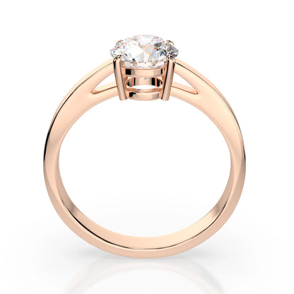 Solitär-Ring (Rund), 1.0 ct — 101-10012/1(6.5)