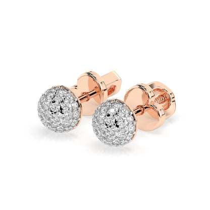 Illusion-Ohrringe (Rund), 0.32 ct — 102-10090/1