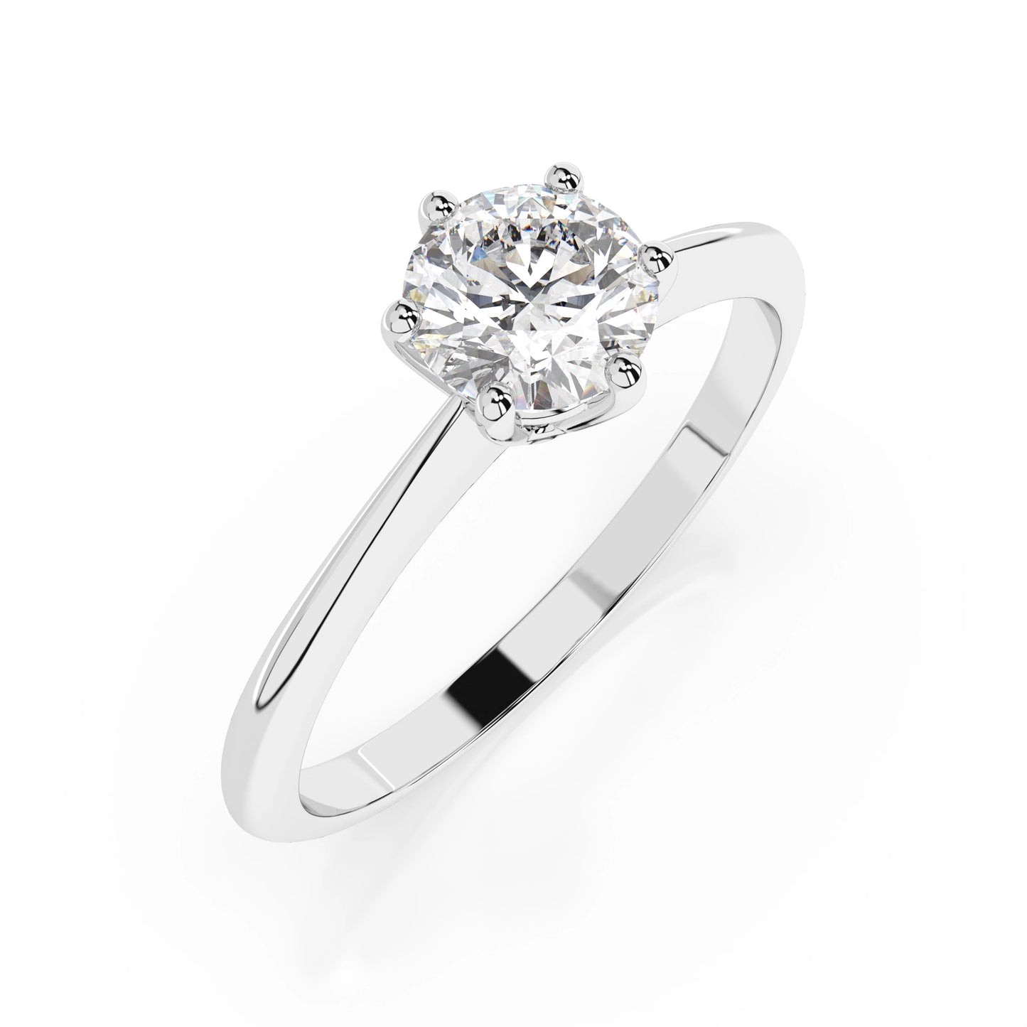 Solitär-Ring (Rund), 0.3 ct — 101-10027(4.2)