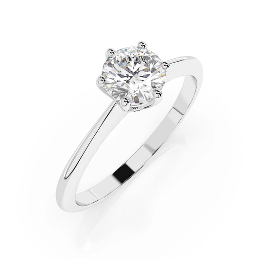 Solitär-Ring (Rund), 0.3 ct — 101-10027(4.2)