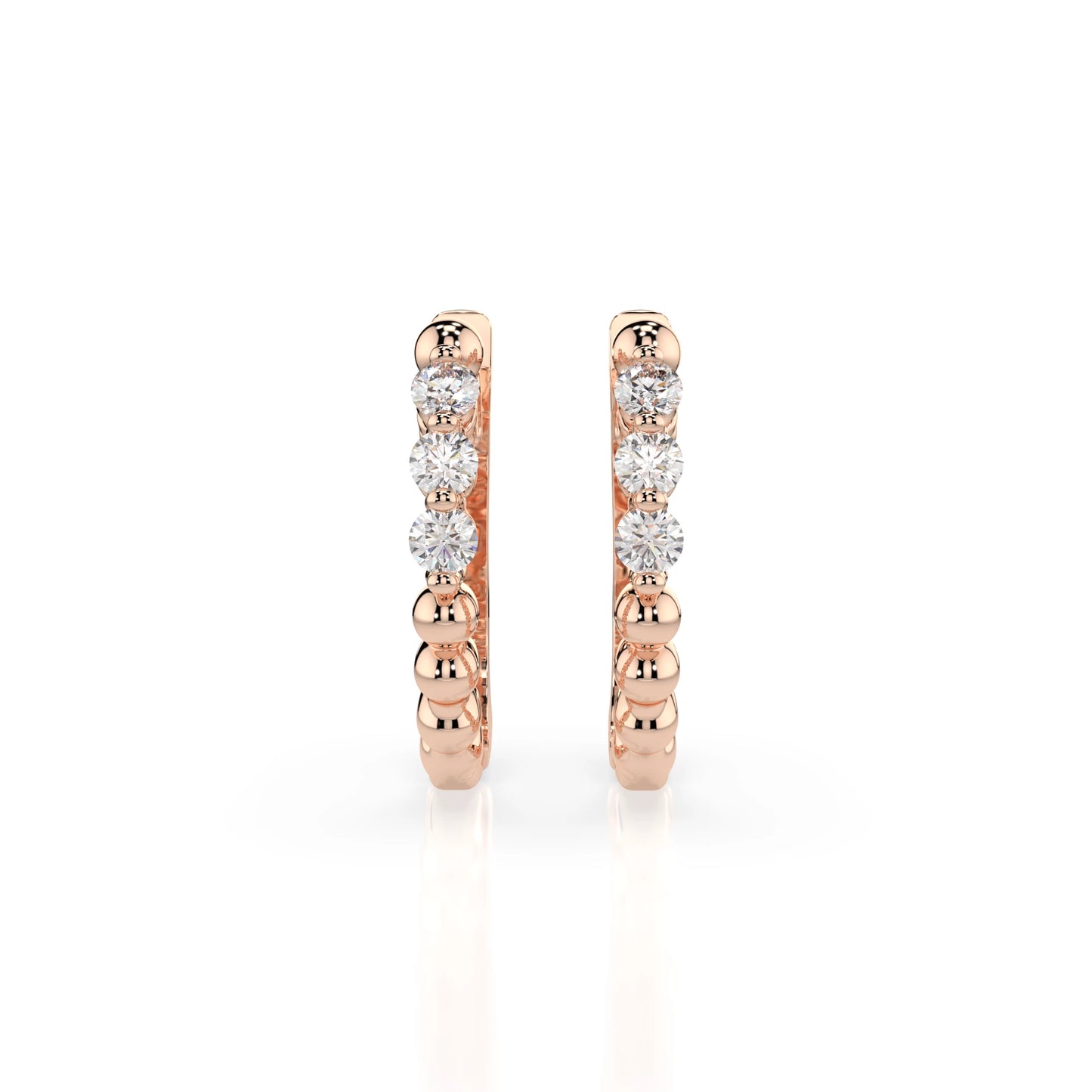 Eternity-Ohrringe (Rund), 0.18 ct — 102-10019/2(2.0)