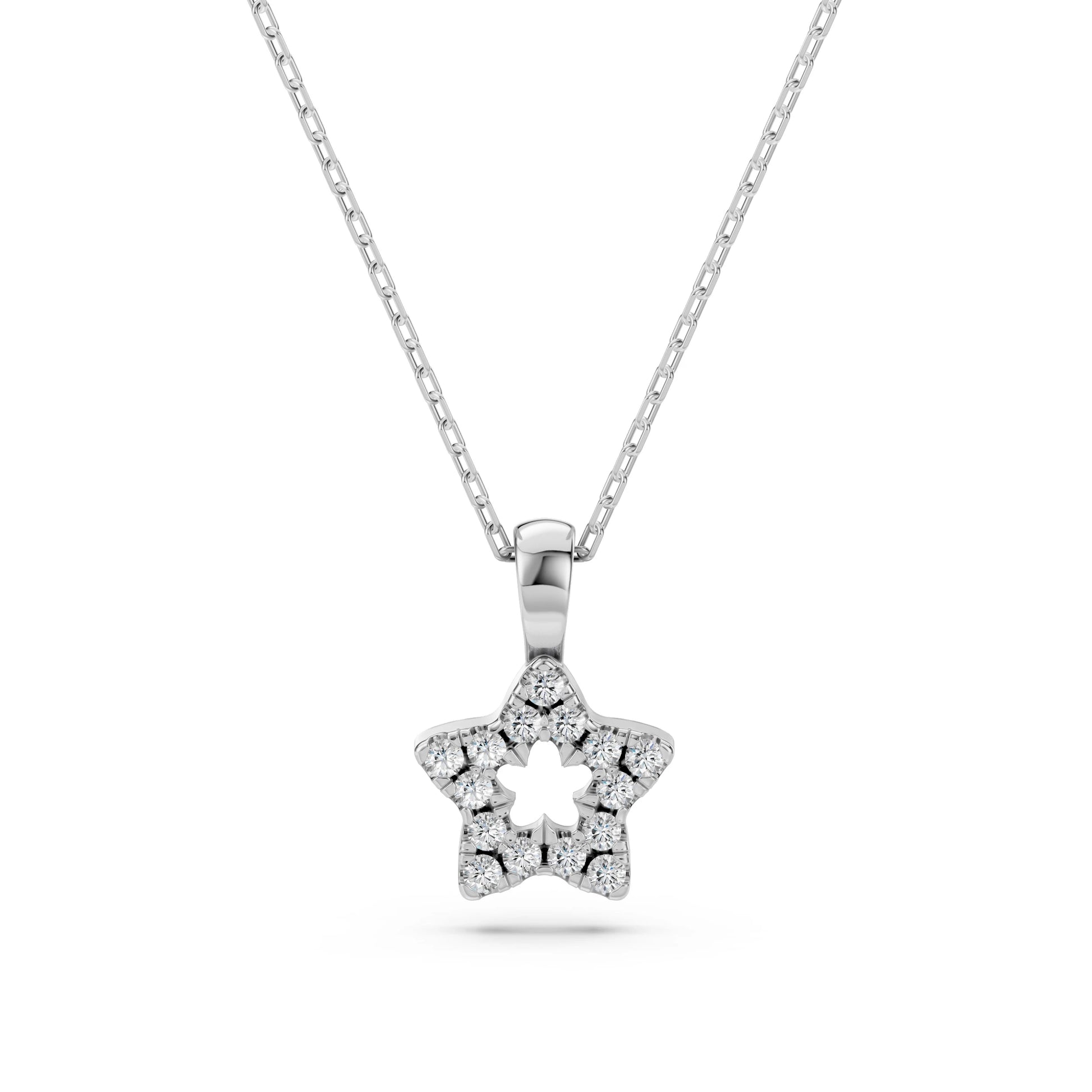 Minimalismus-Halskette (Rund), 0.08 ct — 104-10078