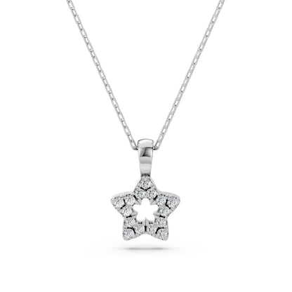 Minimalismus-Halskette (Rund), 0.08 ct — 104-10078