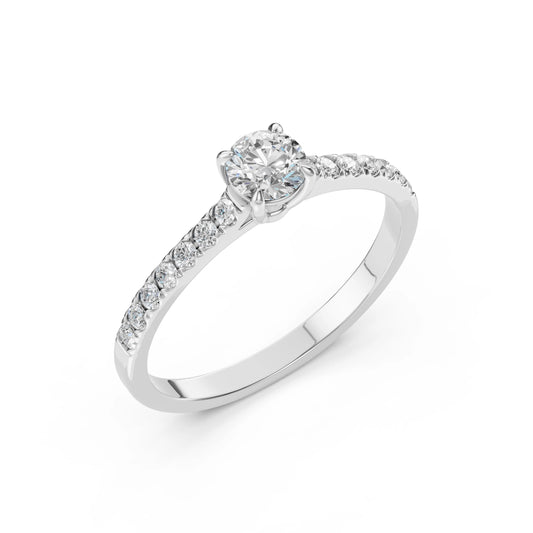 Solitär-Eternity-Ring (Rund), 0.5 ct — 101-10094(5.1)