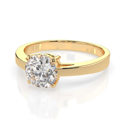 Solitär-Ring (Rund), 0.7 ct — 101-10012/1(5.7)
