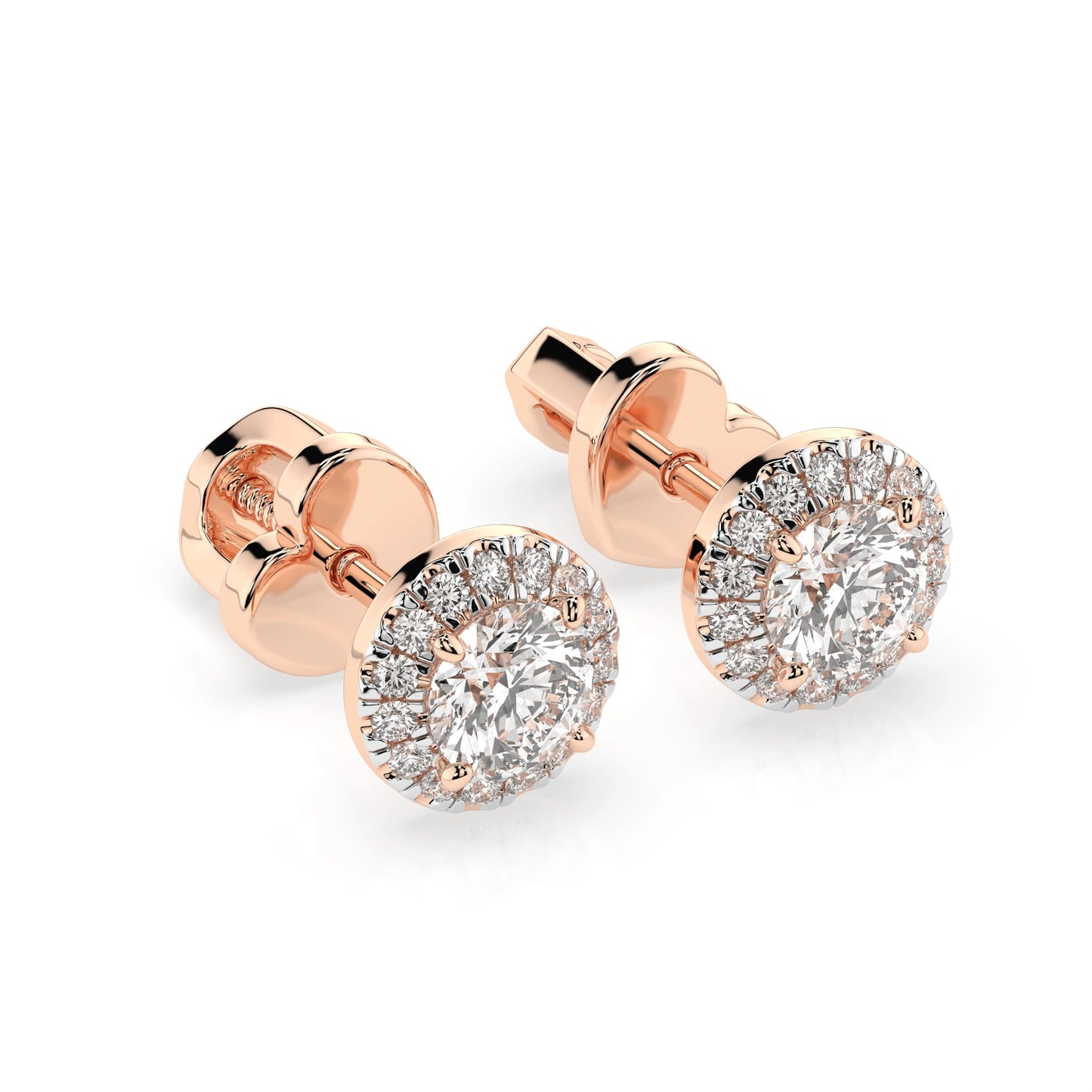 Solitär-Eternity-Ohrringe (Rund), 0.4 ct — 102-10095(3.7)