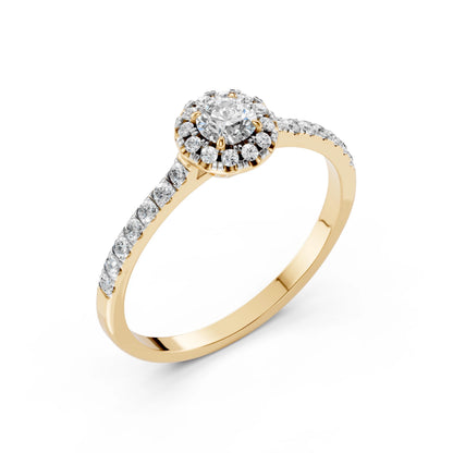 Solitär-Eternity-Ring (Rund), 0.25 ct — 101-10095(4.0)