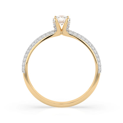 Solitär-Eternity-Ring (Rund), 0.17 ct — 101-10023