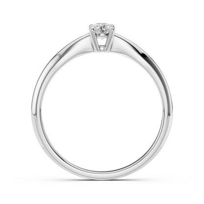 Solitär-Ring (Rund), 0.2 ct — 101-10021(3.7)