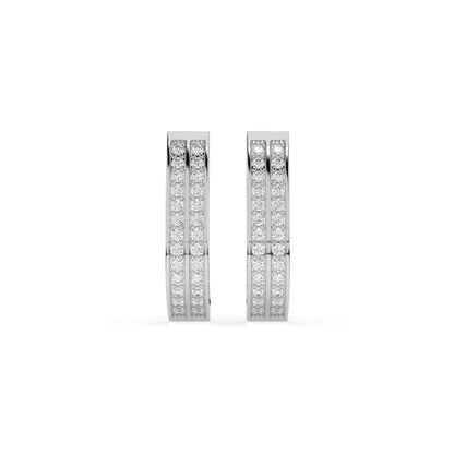 Eternity-Ohrringe (Rund), 0.42 ct — 102-10045/2