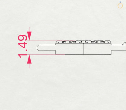 Minimalismus-Armband (Rund), 0.09 ct — 105-10012