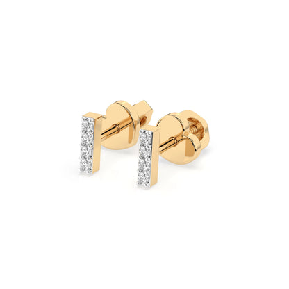 Minimalismus-Ohrringe (Rund), 0.08 ct — 102-10069