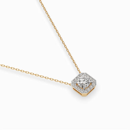 Solitär-Eternity-Halskette (Rund), 0.2 ct — 104-10042(3.7)