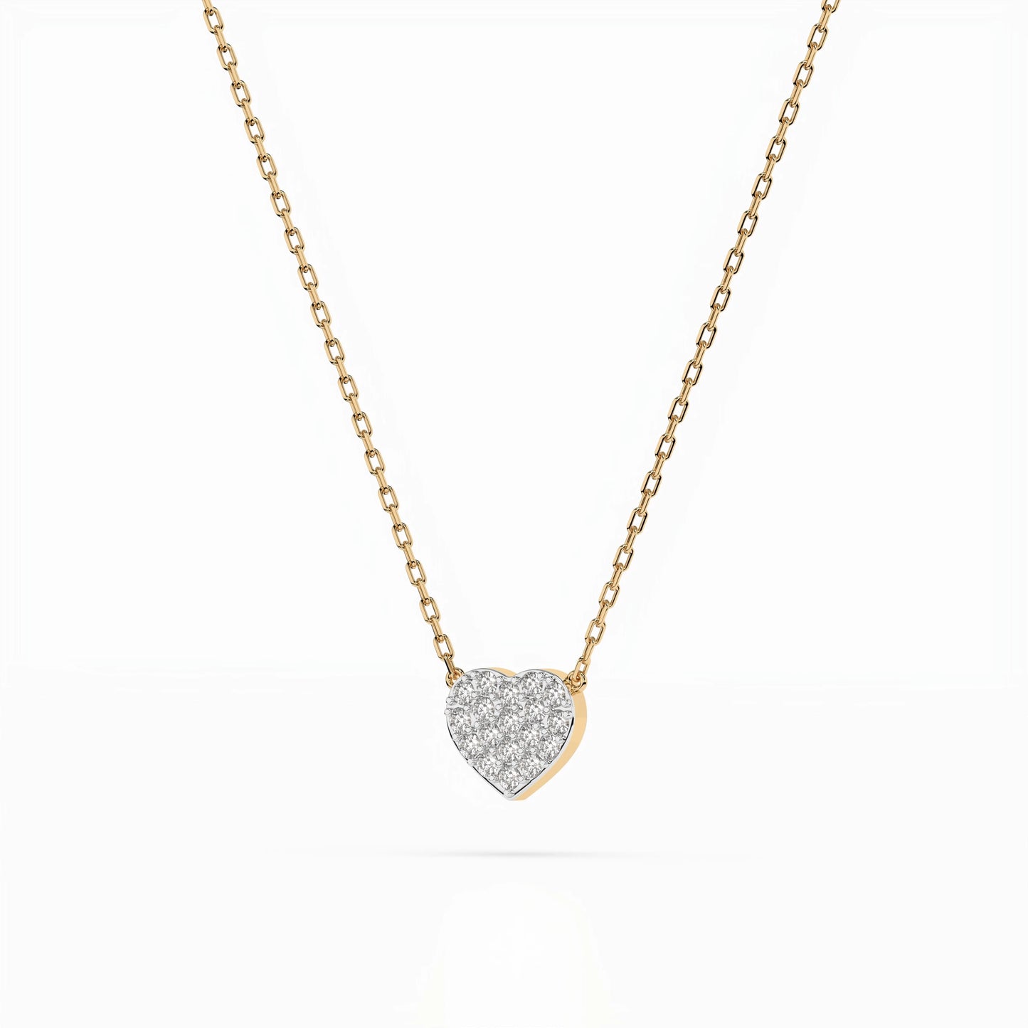Illusion-Halskette (Rund), 0.09 ct — 104-10059