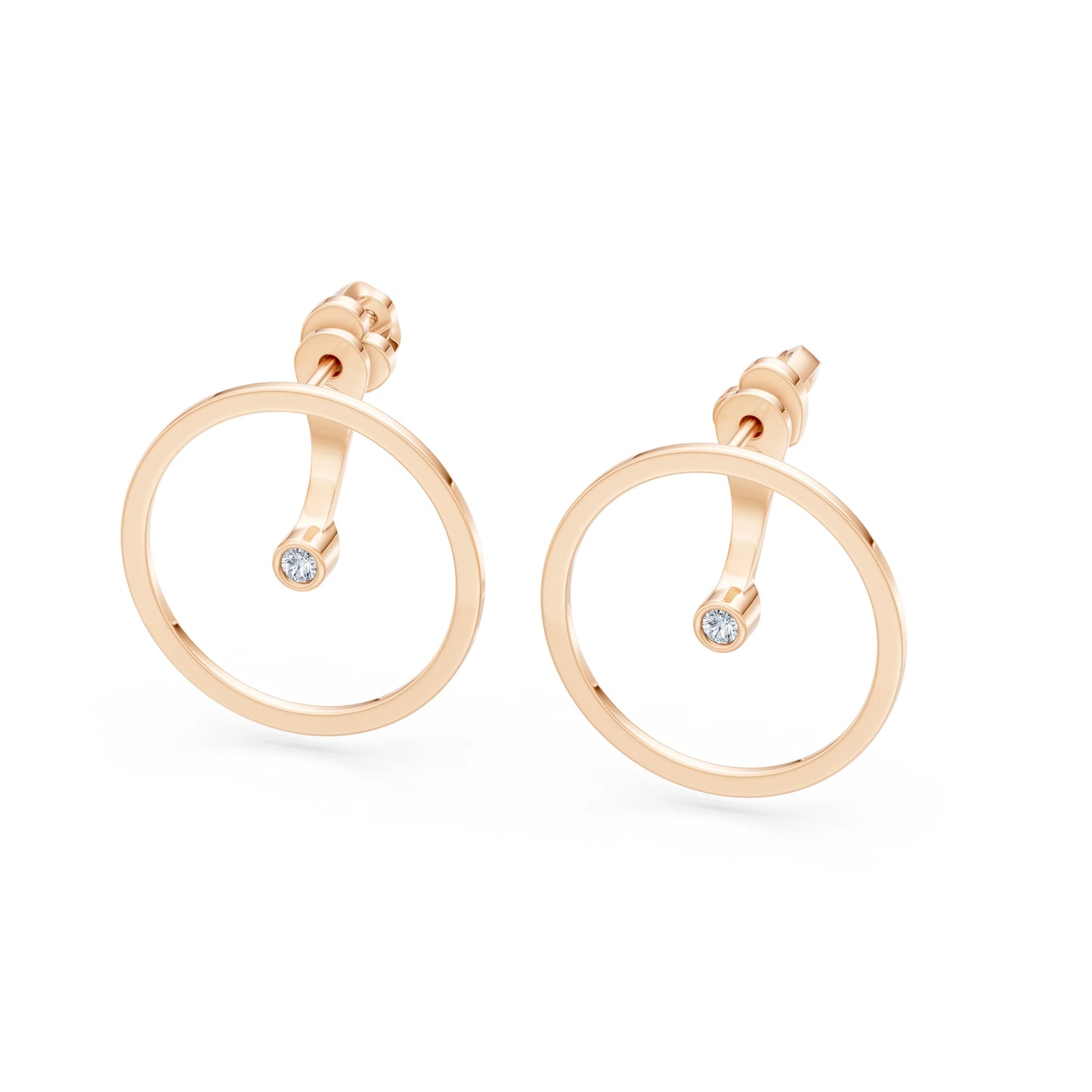 Minimalismus-Ohrringe, 0.06 ct — 102-10077