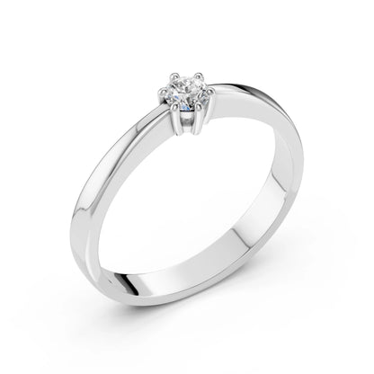 Solitär-Ring (Rund), 0.15 ct — 101-10151(3.4)