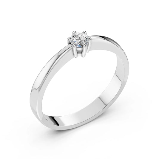 Solitär-Ring (Rund), 0.15 ct — 101-10151(3.4)