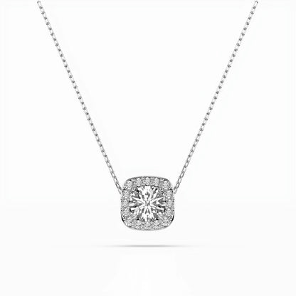 Solitär-Eternity-Halskette (Rund), 0.4 ct — 104-10057(4.7)