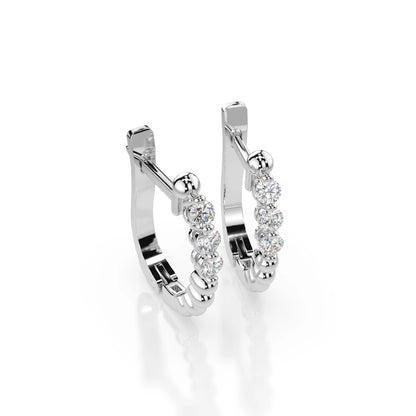 Eternity-Ohrringe (Rund), 0.18 ct — 102-10019/2(2.0)